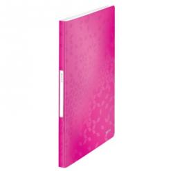 Displaybog Leitz WOW PP 40 lommer pink, varenr. 46320023, 10stk.