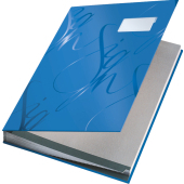 Underskriftsmappe Leitz Design 18bl. blå, 1 stk. varenr. 57450035