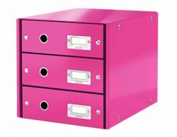 Skuffekabinet Click&Store 3 skuffer WOW pink, varenr. 60480023