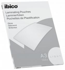 Lamineringslomme Ibico Basics Light A3 100stk, 627311