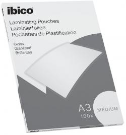 Lamineringslomme Ibico Basics Medium A3 100stk, 627312