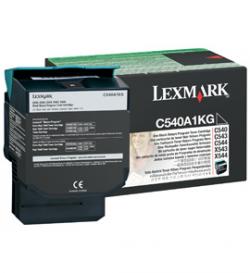 Tonerpatron Lexmark sort C540A1KG, original lav kapacitet 1000s