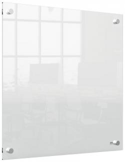 Mini whiteboard vægmonteret, transparent 450x450mm, Nobo 1915620