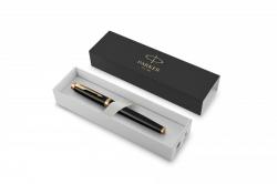 IM Black Lacquer G.T Rollerball F Sort, Parker 1931659