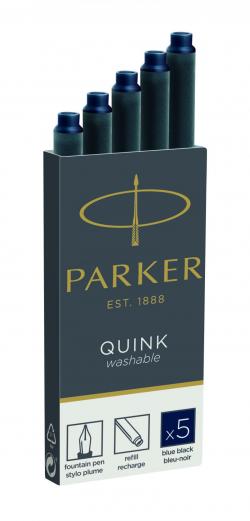 Ink Cartridge Quink Blue-Black (5), Parker 1950385, 20stk