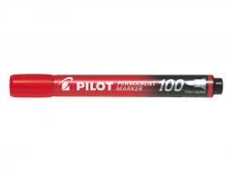 Marker Permanent 100 rund rød, Pilot SCA-100-R,12stk
