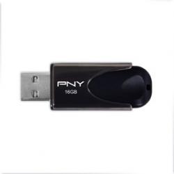 USB 2.0 Attache 4 16GB, sort, PNY FD16GATT4-EF