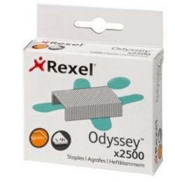 Hæfteklamme Rexel Odyssey æske m. 2500stk. 2100050 (Udsalg få stk)