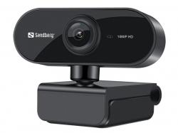 Webcam Flex 1080P HD, USB, Black, Sandberg 133-97