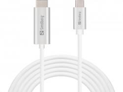 USB-C to HDMI Cable, slv (2m), Sandberg 136-21