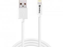 USB Lightning Sync/Charge Cable, hvid (1m), Sandberg 440-75