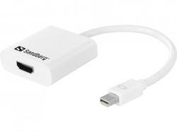 Adapter Mini DisplayPort to HDMI, hvid, Sandberg 508-29