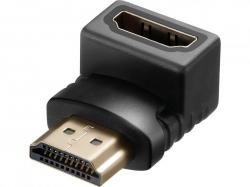 Angled HDMI 1.4 Adapter Plug, sort, Sandberg 508-61