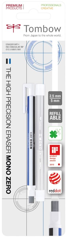 Viskelder pen MONO zero 2,5x5mm hvid, Tombow EHR-KUS (Udsalg f stk)