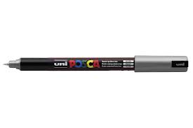 Uni PC-1MR-805 Posca marker 0,7mm, Slv (12stk), 401498805