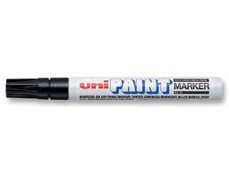 Uni PX-20-46 paintmarker medium 2,2-2,8mm, Sort (12stk), 40151146