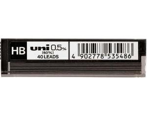 Uni Fine HB UL-4005 bly 0,5mm 40 stifter i etui (12stk), 401181