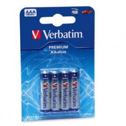 Batteri Verbatim Alkaline LR3/AAA 1,5V (4 stk.)