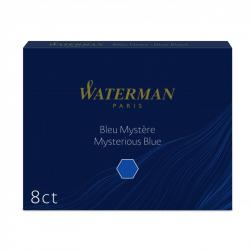 Blækbeholder Standard Mysterious Blå (8), Waterman S0110910, 30stk
