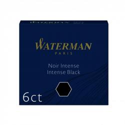 Blækbeholder International Intense Sort (6), Waterman S0110940, 30stk