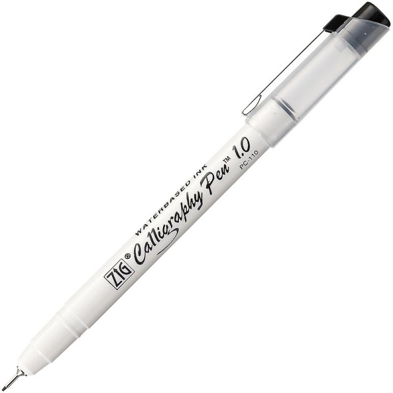 Kalligrafi Pen 1.0 sort, ZIG PC-110/010, 12stk