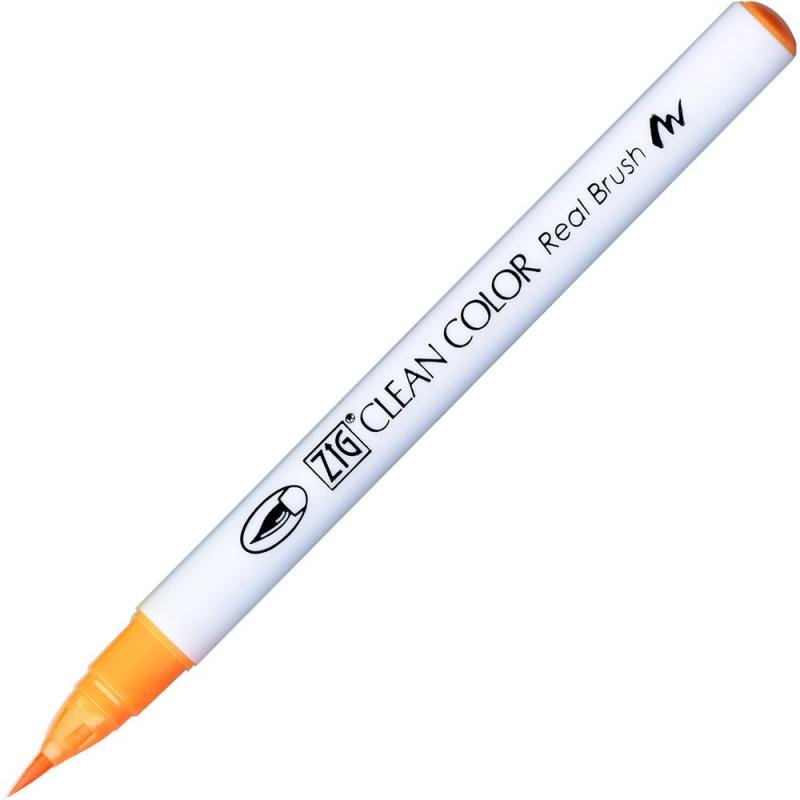 Clean Color Pensel Pen 002 fl. Orange, ZIG RB-6000AT-002, 6stk