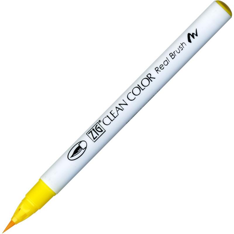 Clean Color Pensel Pen 050 fl. Gul, ZIG RB-6000AT-050, 6stk